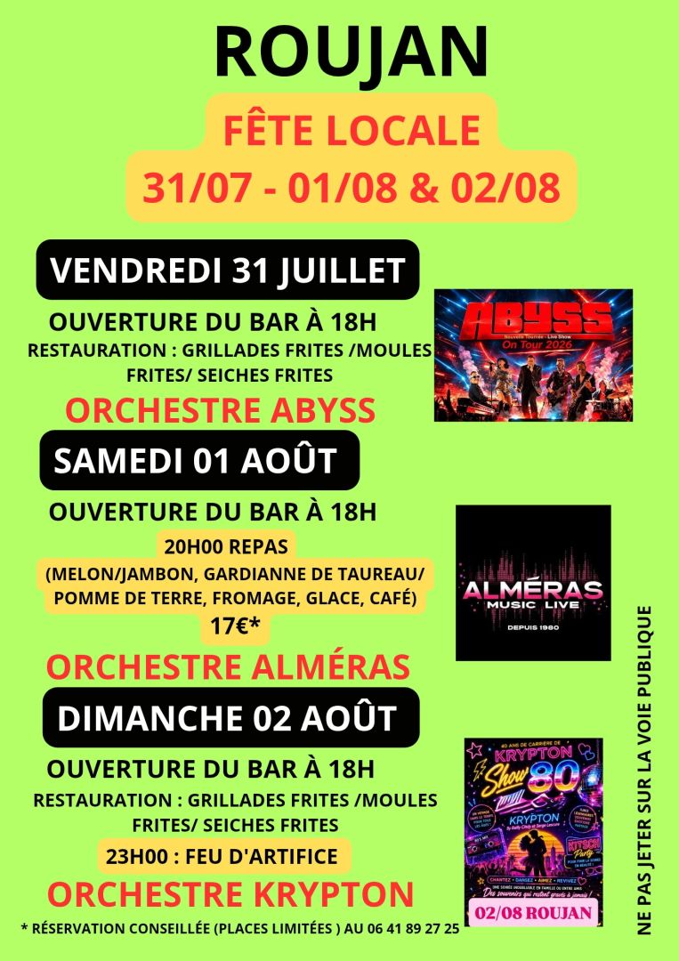affiche fête locale