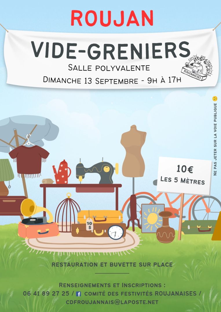 affiche vide grenier
