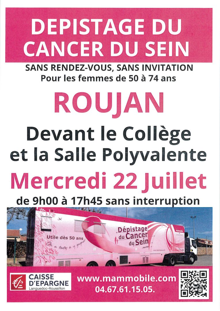 affiche dépistage cancer du sein