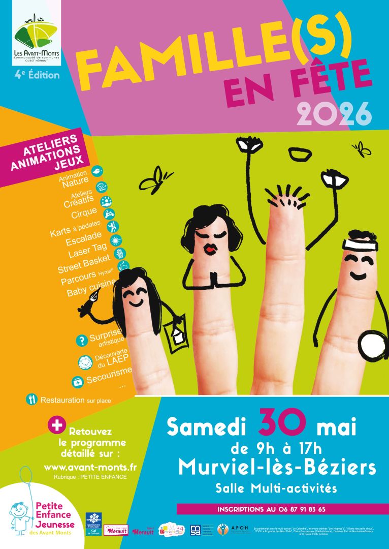 affiche famille en fête 