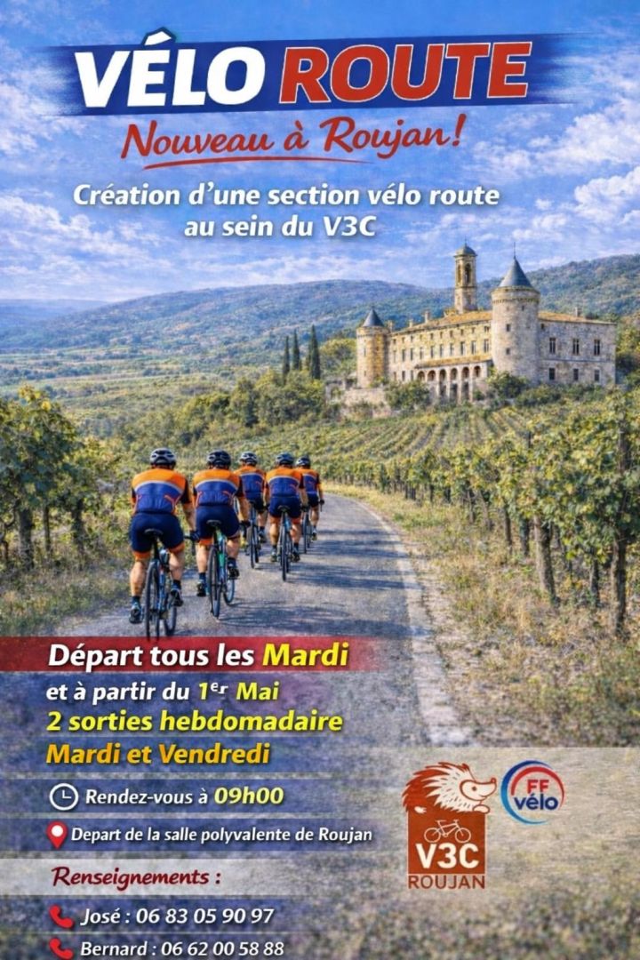 affiche vélo route