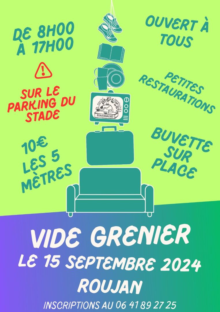 affiche vide grenier