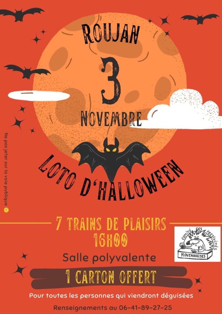 Affiche loto d'halloween