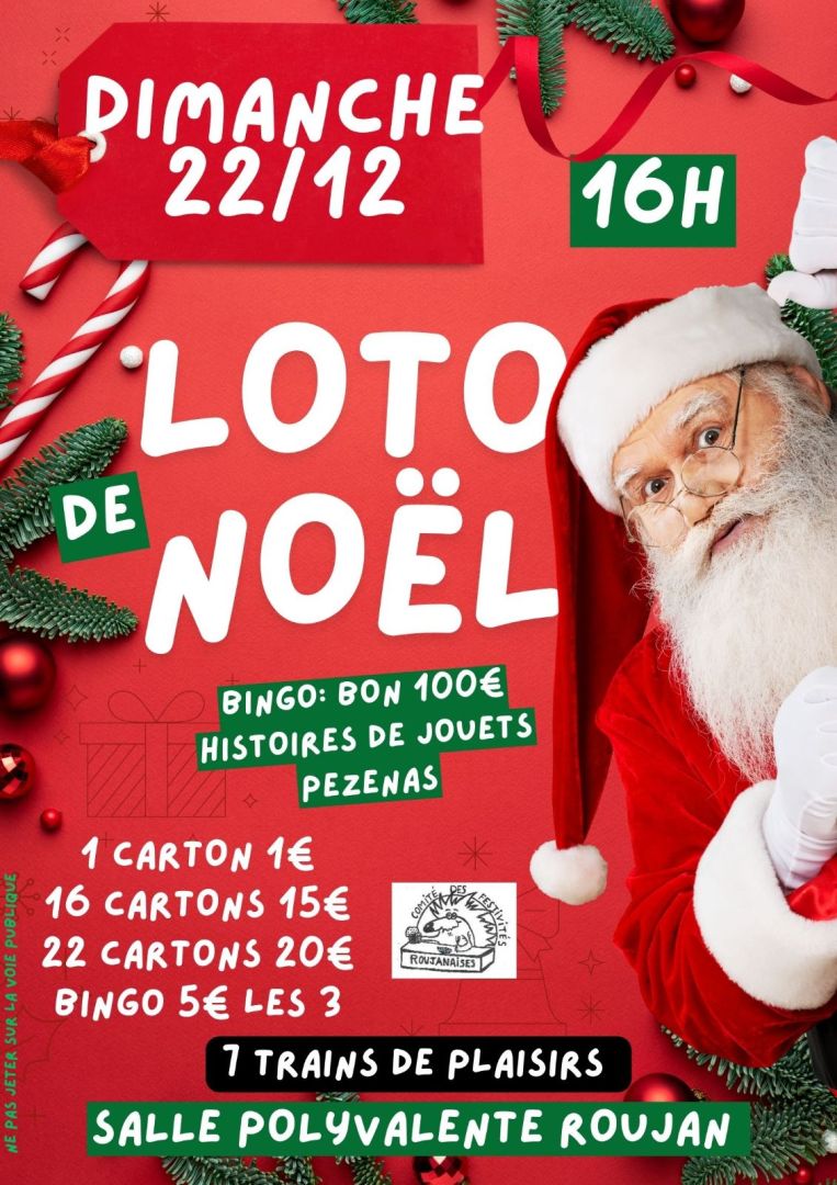 affiche loto de Noël