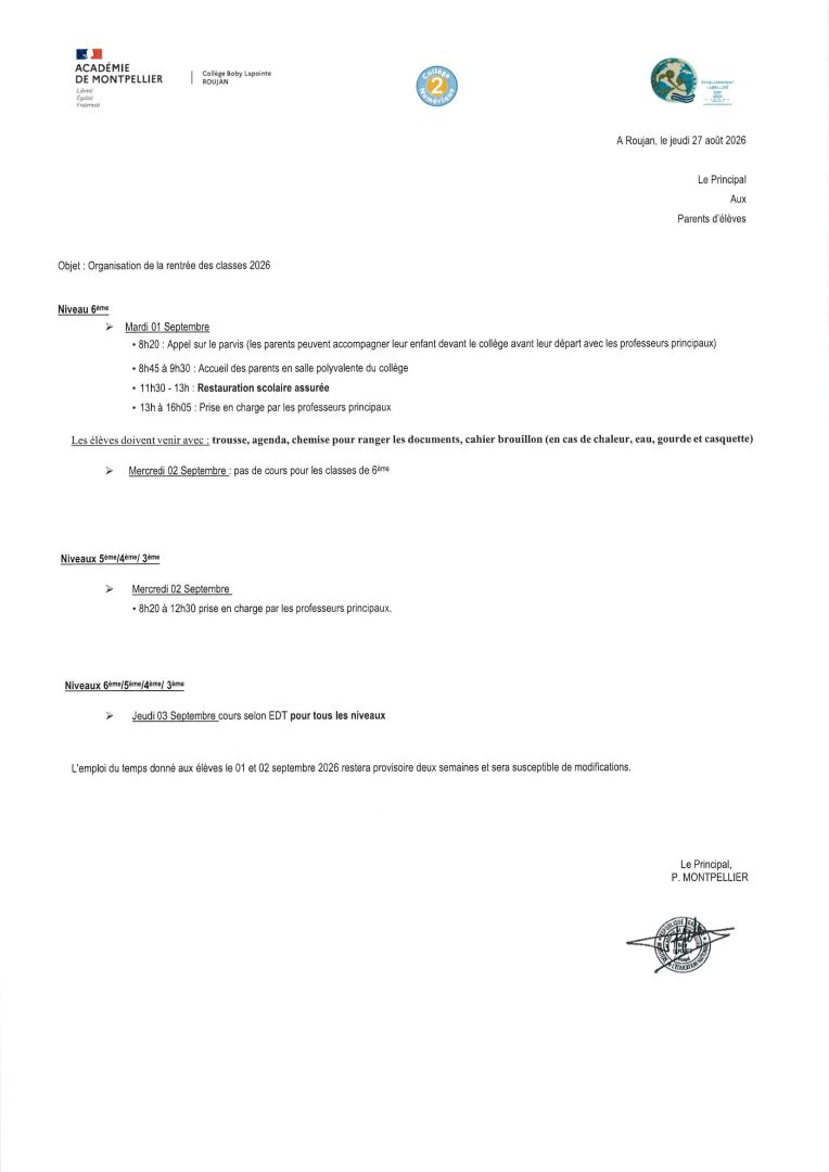 affiche horaire 