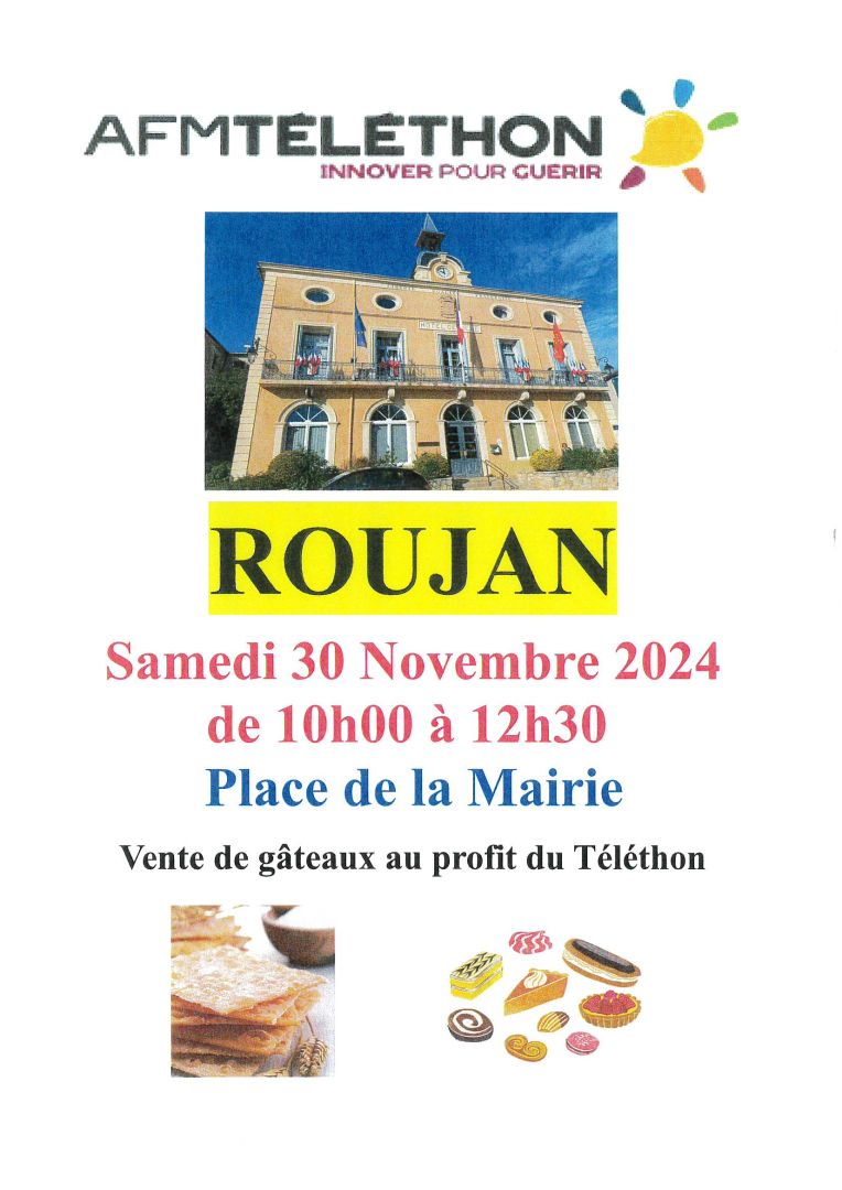 affiche vente de gâteaux